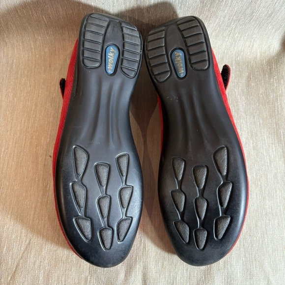 WOLKY Sz 42 Passion Mary Janes Comfort Leather Sheen  Red Classic Walking Shoes - Picture 8 of 9